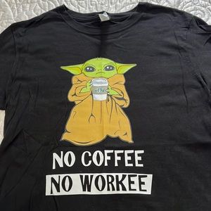 Grogu black t-shirt size XL